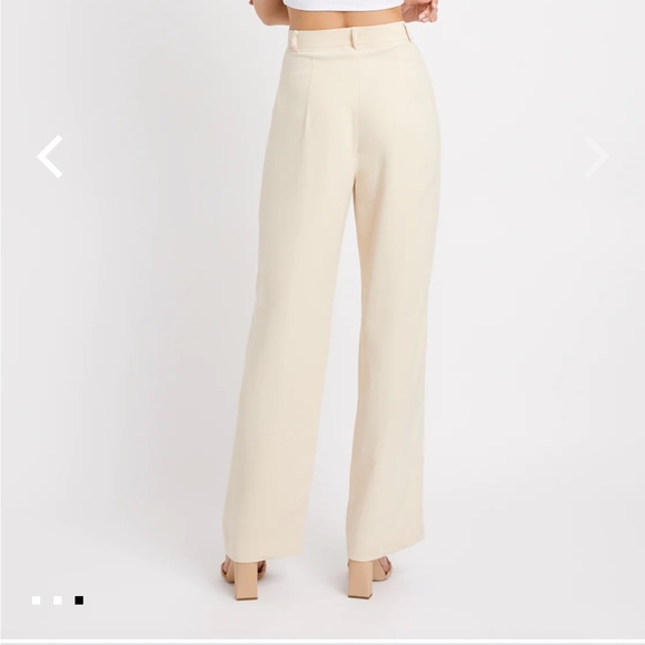 KOOKAI Montmartre Tailored Pants - Ivory Sand Size 4 (EU 36) - Picture 5 of 7